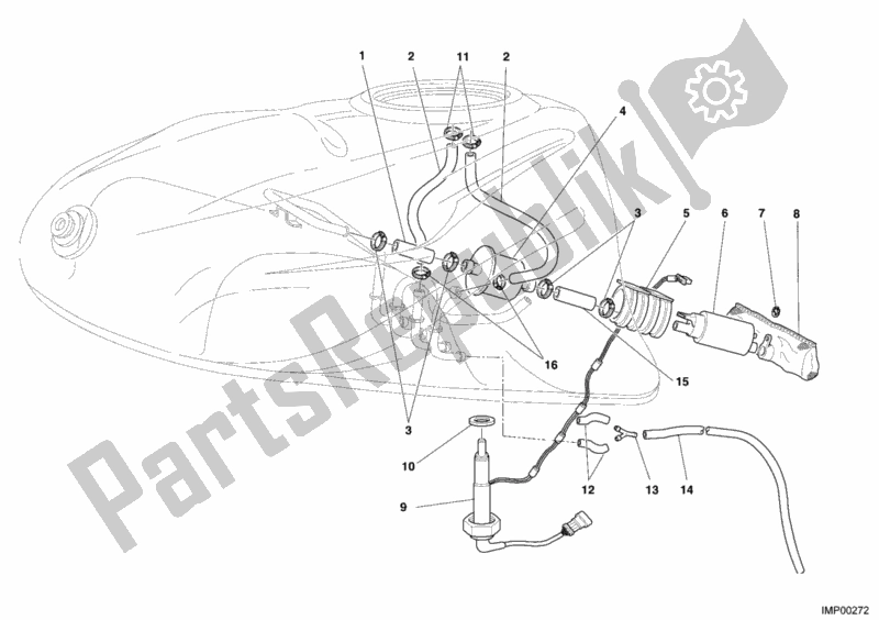 Todas las partes para Bomba De Combustible de Ducati Supersport 1000 SS 2006